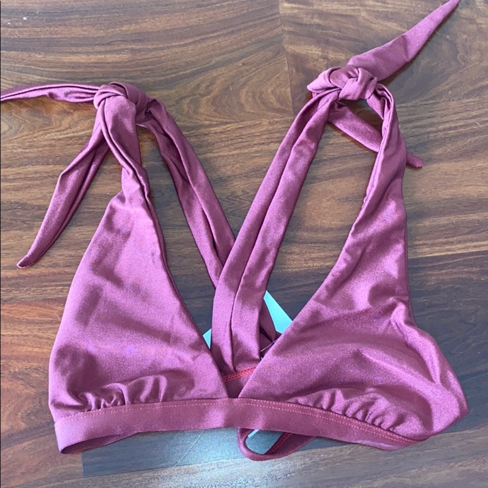 New ALILA Red Bikini Top